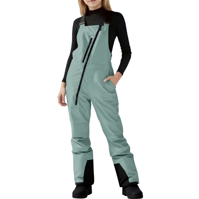 Kids Outdoor Jumpsuit - Crianças calças esqui babadores isolados snowboard