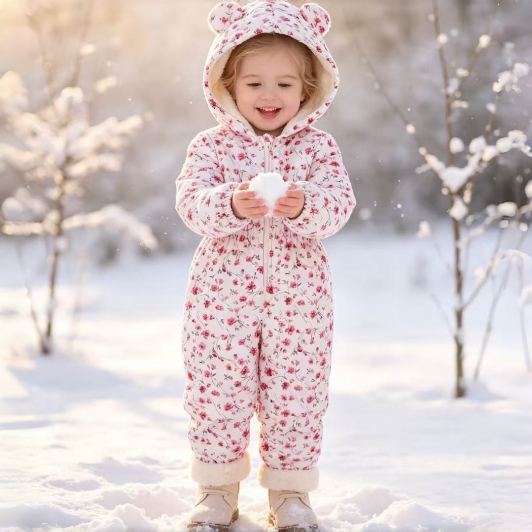 Kids Outdoor Jumpsuit - Macacão infantil com capuz e zíper
