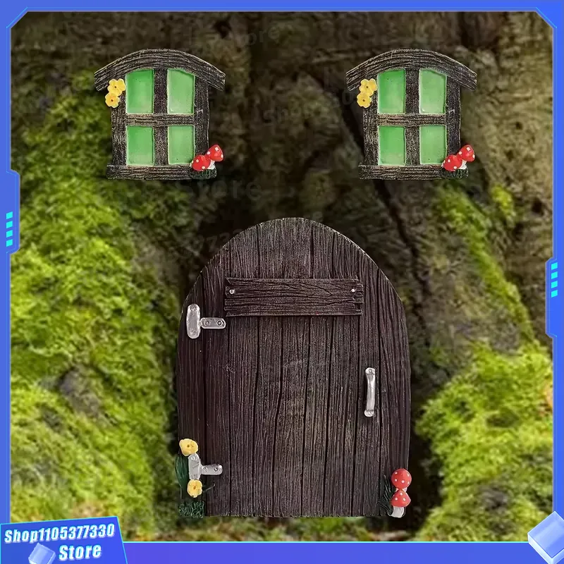 Kids Outdoor Fairy Garden - Escultura de Porta de Fada em