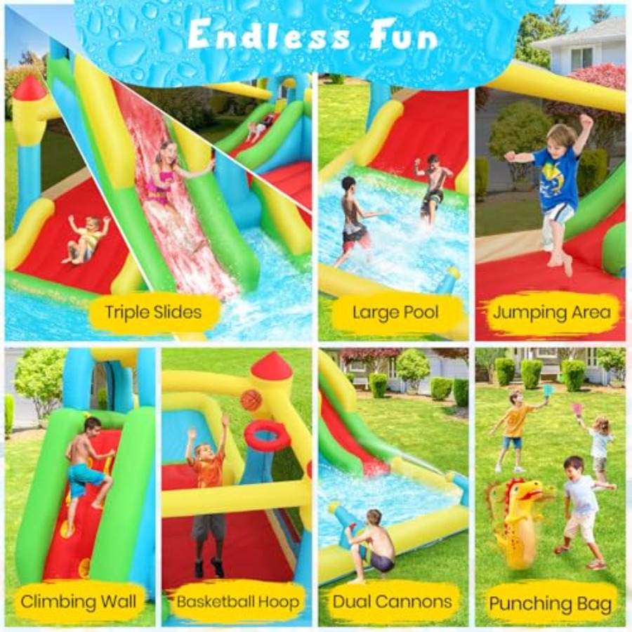 Castelo inflável aquático para - Kids Outdoor Climbing avaliação e preço