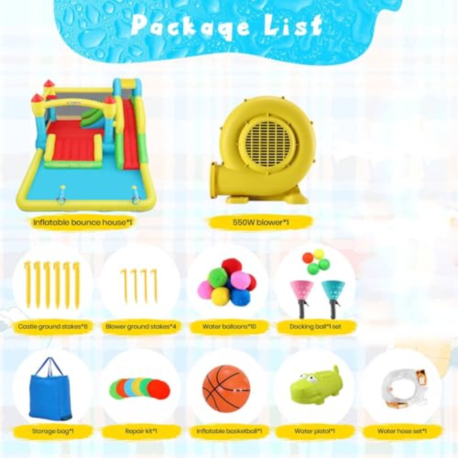 Castelo inflável aquático para - Kids Outdoor Climbing avaliação e preço