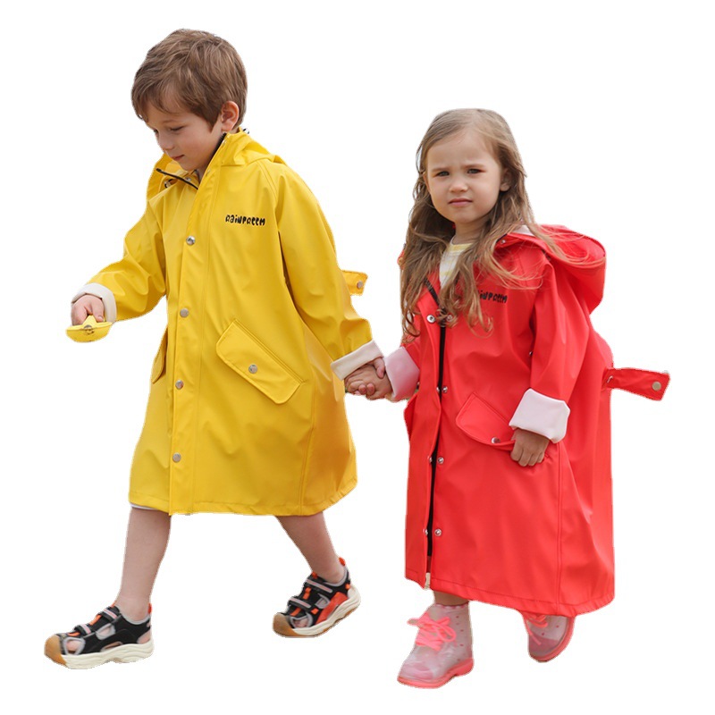 100-140 cm capa de chuva das c - Kids Outdoor Jumpsuit avaliação e preço