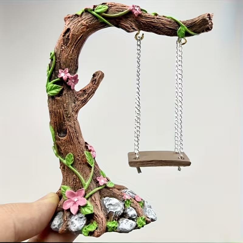 Conjunto de Balanço em Miniatu - Kids Outdoor Fairy Garden avaliação e preço