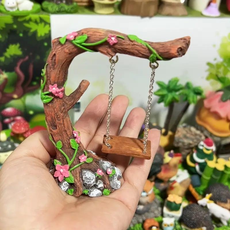 Conjunto de Balanço em Miniatu - Kids Outdoor Fairy Garden avaliação e preço