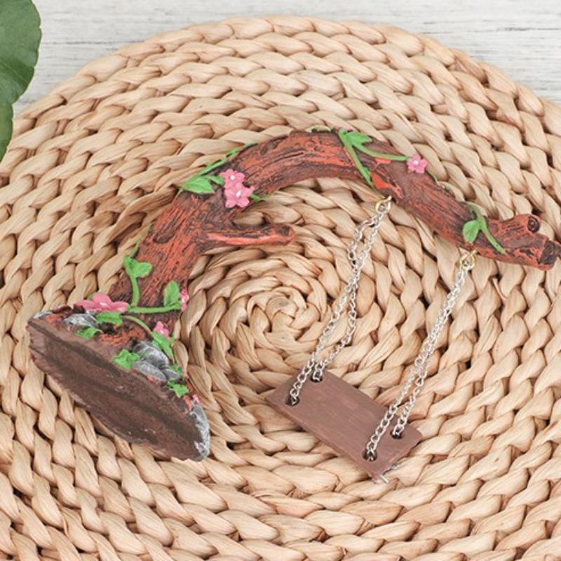 Conjunto de Balanço em Miniatu - Kids Outdoor Fairy Garden avaliação e preço