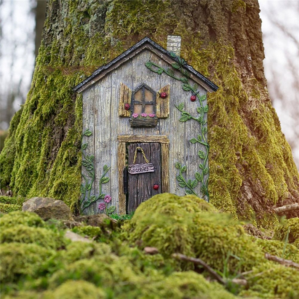 Design gravado de madeira em m - Kids Outdoor Fairy Garden avaliação e preço