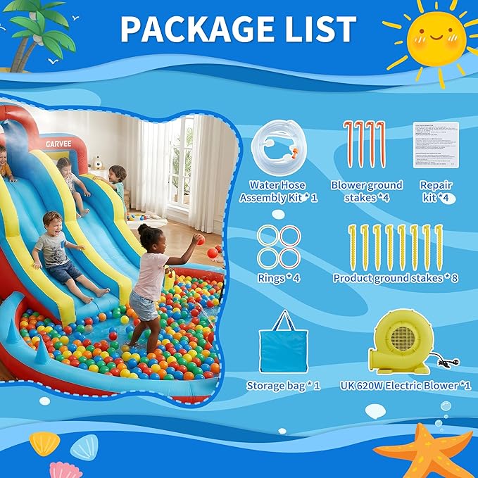 Parque Aquático Inflável 8 em  - Kids Outdoor Climbing avaliação e preço