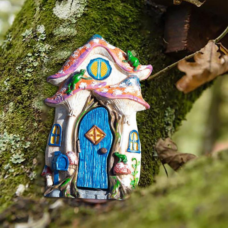 Fairy Garden House Wooden Tree - Kids Outdoor Fairy Garden avaliação e preço