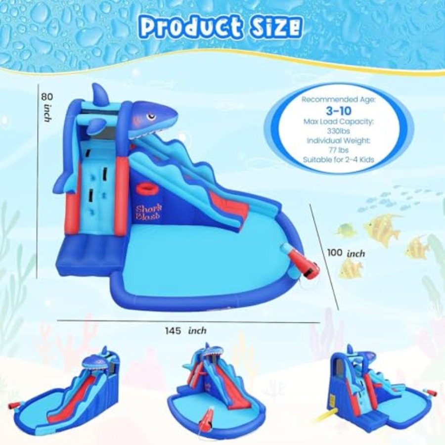 Tobogã inflável aquático para  - Kids Outdoor Climbing avaliação e preço
