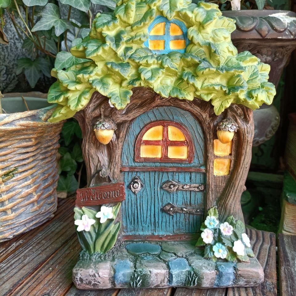 Miniatura de madeira de fada/g - Kids Outdoor Fairy Garden avaliação e preço