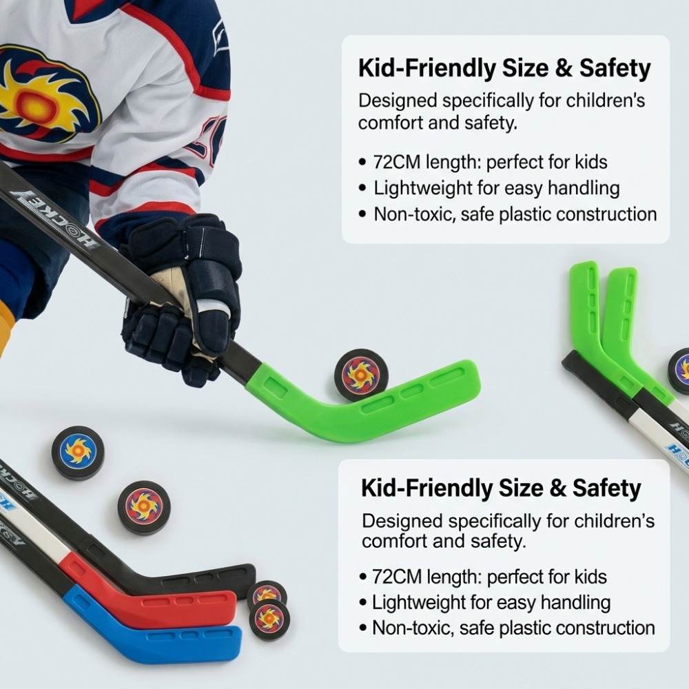Bastão de Hóquei de Plástico 7 - Kids Outdoor Hockey Sticks avaliação e preço