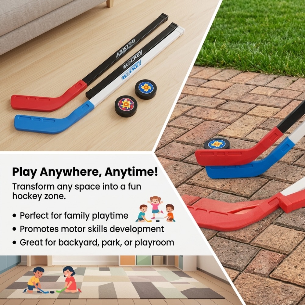 Bastão de Hóquei de Plástico 7 - Kids Outdoor Hockey Sticks avaliação e preço