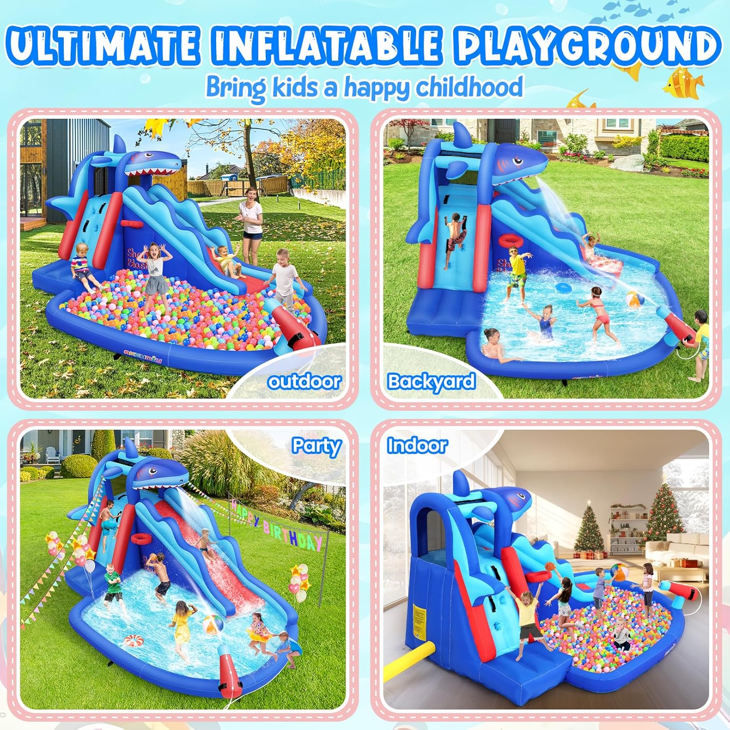 Parque Aquático Inflável com T - Kids Outdoor Climbing avaliação e preço