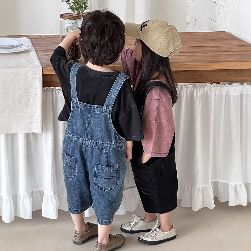 Macacão Jeans Infantil Unissex - Kids Outdoor Jumpsuit avaliação e preço