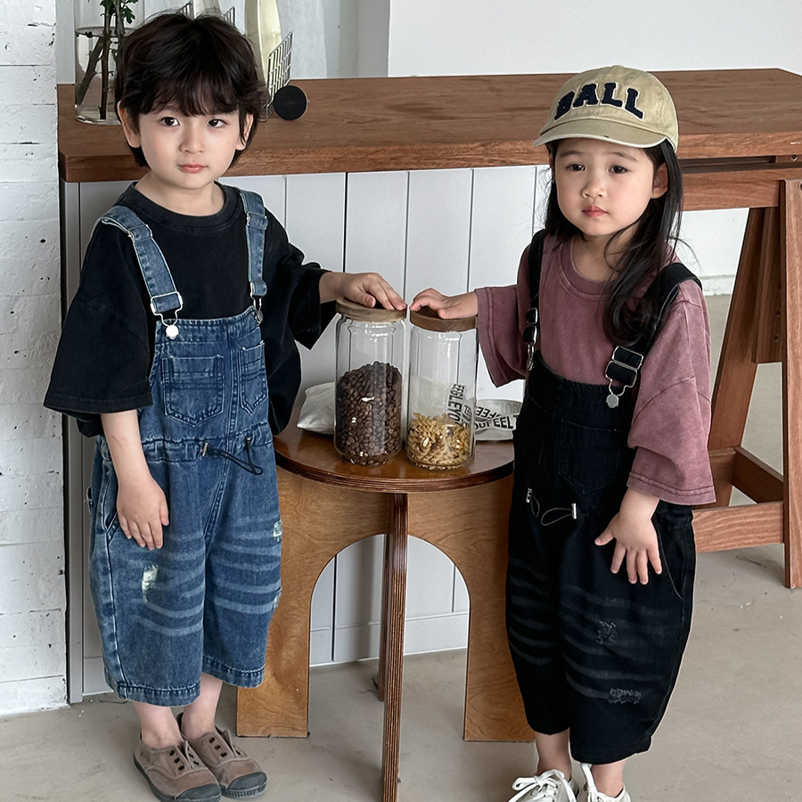 Macacão Jeans Infantil Unissex - Kids Outdoor Jumpsuit avaliação e preço